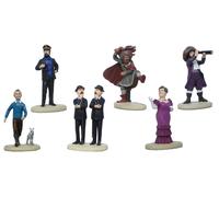 Tim & Struppi Figure 9cm (6er Set) Capitano Haddock Schulze Schultze da