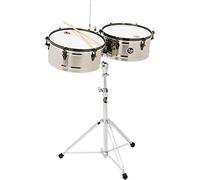 Timbales Latin Percussion E-Class in acciaio inox 14"/15" LP1415-EC