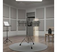 Timbales su Supporto Cromato Coppia di Timbales da Studio per Principianti