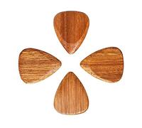 Timber Tones - Plettro per chitarra, in legno di mandorla, confezione da 4