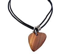 Timber Tones TIMT-PAME-NK - Collana con plettro per chitarra, colore: Ebano chiaro (singolo)