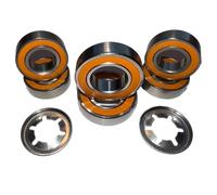 TIMBERA Kit di riparazione di cuscinetti a sfera ibridi ceramici (8-Pack) - Compatibile con ruote anteriori e asse del motore di taglio Husqvarna Automower Modelli: 210, 220, 230, 260 (2009-2014)