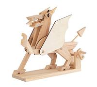 TIMBERKITS- Mythical Creature Puzzle Meccanico in Legno Kit di Costruzione Modello, Colore, DRAG0001
