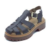 Timberland 0A5S65 Stone Street Dark Brown Full Grain Sandali per Donna in Pelle (Taglia 36)