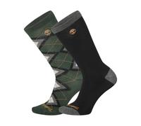Timberland 2 Pack Argyle And Solid Crew EA1 - DARK GREEN Medium