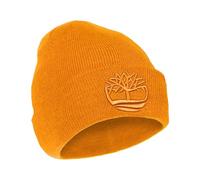 Timberland 3D Tonal Embroidery Winter Beanie Berretto, Cheddar Scuro, Taglia Unica Uomo