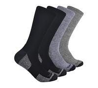 Timberland 4-Pack Comfort Crew Socks Calzini, Nero, Taglia Unica Uomo