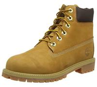 Timberland 6 in Premium Waterproof - Stivali Classici Unisex Bambini, Giallo (Wheat Nubuck), 32 EU