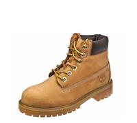 Timberland 6 in Premium Waterproof - Stivali Classici Unisex Bambini, Giallo (Wheat Nubuck), 34.5 EU