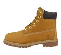 Timberland 6 in Premium Waterproof - Stivali Classici Unisex Bambini, Giallo (Wheat Nubuck), 37.5 EU