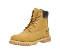 Timberland 6 in Premium Waterproof (Wide Fit) - Stivali Classici Donna, Giallo (Wheat Nubuck), 37.5 EU