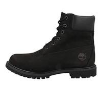 Timberland 6 Inch Premium Waterproof, Stivali Stringati Donna, Nero ( Black Nubuck), 38 EU