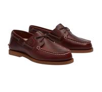 TIMBERLAND A2Q9X classic boat burgundy full grain marrone scarpe donna mocassini lacci 37.5