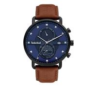 Timberland TDWGF2101003 Men's 45mm Blue Dial Quartz Watch - Brown Leather Strap