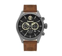 Timberland Ashmont TBL16062JYU02 Men's 46mm Black Dial Quartz Watch - Brown Leather Strap