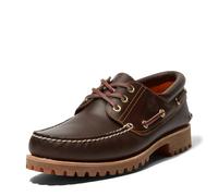 Timberland Authentic 3 Eye Classic Lug Outsole (Wide Fit) - Scarpe da Barca Uomo, Marrone (Brown Pull Up), 39 EU