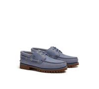 Timberland Authentic - Scarpe da barca con 3 occhielli in pelle pieno fiore blu medio 43.5