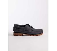 Timberland Authentic - Scarpe da barca grigio scuro in nabuk a 3 occhielli 44.5