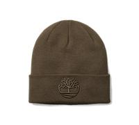 Timberland Berretto Cuffia Uomo con Ricamo 3D Marrone Cioccolato
