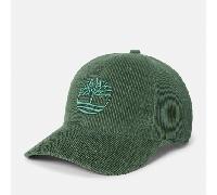 Timberland - Berretto da Baseball In Velluto a Coste da Uomo in verde scuro, Uomo, verde