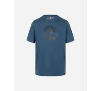 Timberland Uomo T-shirt con logo ad albero, Blu