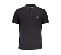 Timberland Black Cotton Men Polo Shirt - M