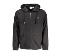 Timberland Black Cotton Men Sweater with Central Pockets and Zip - S