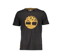 Timberland Black Cotton T-Shirt - M