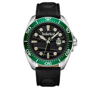 Timberland Black Leather Dress Watch