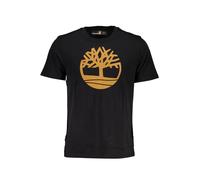 Timberland Black Organic Cotton Men T-Shirt - S