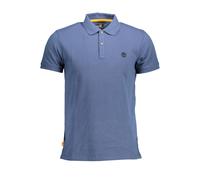 Timberland Blue Cotton Men Polo Shirt - S