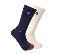 Timberland Boot Socks Calzini per Stivali, Peacoat maculato, 2 Pezzi, L (Pacco da 2) Donna