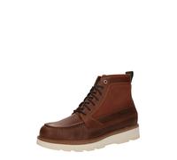Timberland - Stivali medi stringati impermeabili in pelle pieno fiore color ruggine-Marrone 40