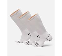 Timberland - Bowden - Confezione da 3 paia di calzini bianchi con imbottitura integrale-Bianco L