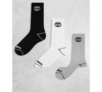 TIMBERLAND - Calzini unisex 3-pack imbottiti con logo Bowden