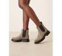 Timberland - Cambria Valley - Stivaletti Chelsea grigi in camoscio con suola spessa-Grigio 37