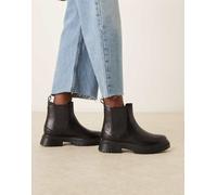 Timberland - Cambria Valley - Stivaletti Chelsea in pelle neri con suola spessa-Nero 41.5