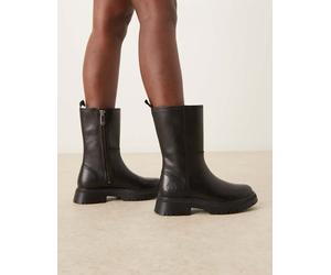 Timberland - Cambria Valley - Stivali alti neri in pelle con zip-Nero 38