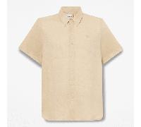Timberland - Camicia a Maniche Corte in Lino Mill Brook da Uomo in beige, Uomo, beige, Taglia: M