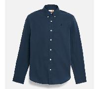 Timberland - Camicia a Maniche Lunghe in Popeline Elasticizzato da Uomo in blu scuro, Uomo, blu, Taglia: XXL