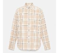 Timberland - Camicia a Quadri in Flanella da Uomo in beige, Uomo, beige, Taglia: 3XL