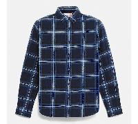 Timberland - Camicia a Quadri in Flanella da Uomo in blu scuro, Uomo, blu, Taglia: M
