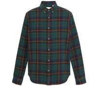 Timberland Camicia da uomo in flanella di peso medio a quadri, colore verde (confezione da 1), Verde, M