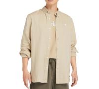 Timberland Camicia da Uomo in Lino Mill River Beige Taglia XL Codice TB0A2DC3DH4 Beige