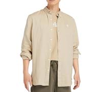 Timberland Camicia da Uomo in Lino Mill River Beige Taglia XL Codice TB0A2DC3DH4 Beige