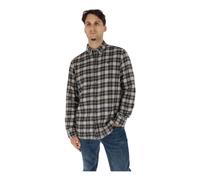 Timberland - Camicia in Cotone a Quadri Dritta - - Shirts - Uomo - Nero - L