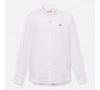 Timberland - Camicia in Lino Mill Brook da Uomo in bianco, Uomo, bianco, Taglia: S
