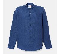 Timberland - Camicia in Lino Mill Brook da Uomo in blu scuro, Uomo, blu, Taglia: L