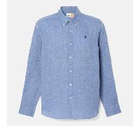 Timberland - Camicia in Lino Mill Brook da Uomo in blu, Uomo, blu, Taglia: L