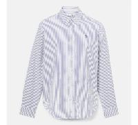 Timberland - Camicia in Seersucker a Maniche Lunghe a Righe da Uomo in blu, Uomo, blu, Taglia: XL